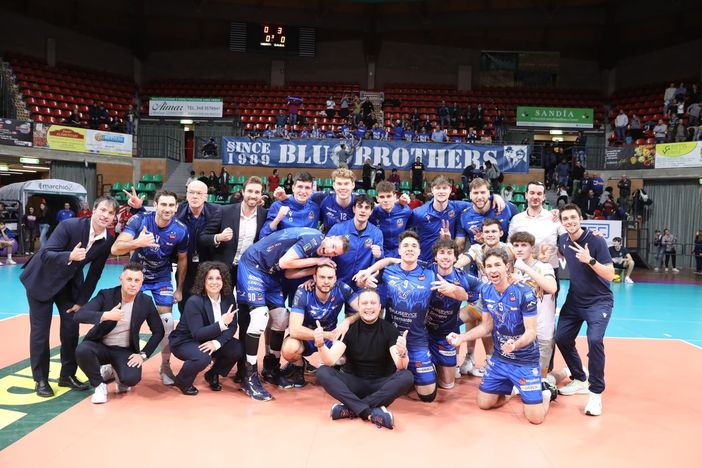 La gioia della vittoria di Cuneo contro Ortona (foto: Valerio Giraudo) La gioia della vittoria di Cuneo contro Ortona (foto: Valerio Giraudo)