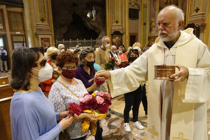 Un momento della celebrazione per la festa di Santa Cascia