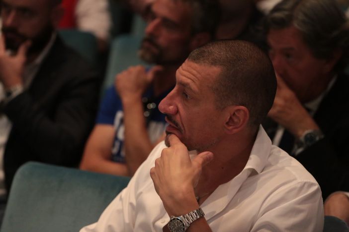 Marco Mastrangelo con il questore