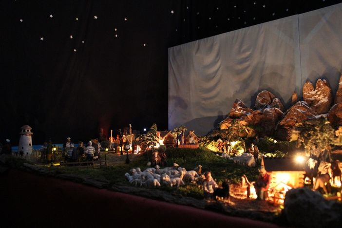 Un'immagine d'archivio del Presepe del Viaggiatore