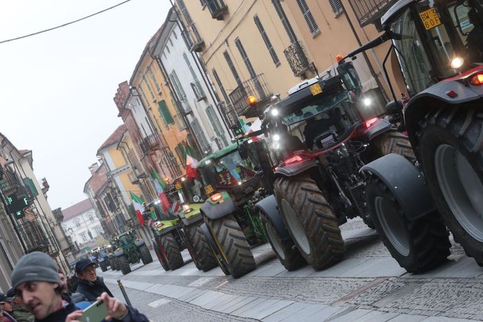La protesta a Fossano del 23 febbraio scorso