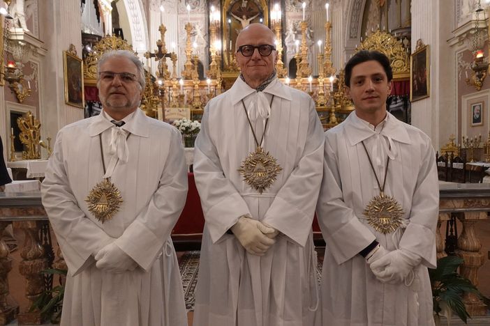 I tre nuovi rettori dei Battuti Bianchi di Bra