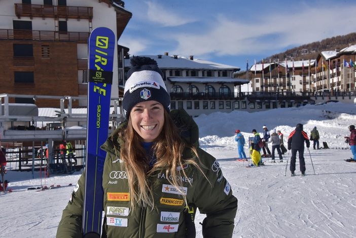 Sci alpino femminile: allenamento a Sestriere per Marta Bassino e le altre azzurre (FOTO)