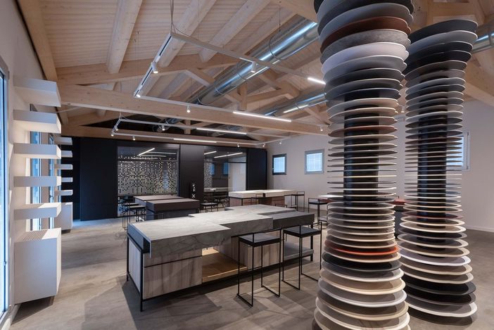 Lo showroom di Arpa Industriale Lo showroom di Arpa Industriale