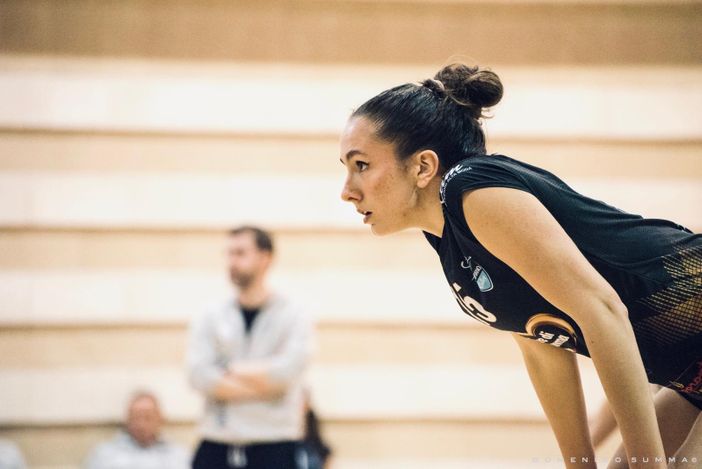 Anna Pettiti con la maglia del Cutrofiano Volley (foto di Domenico Summa)