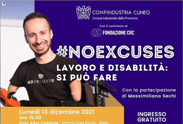 "No excuses": al Pala Alba si parla di lavoro e disabilità con Massimiliano SEchi "No excuses": al Pala Alba si parla di lavoro e disabilità con Massimiliano SEchi