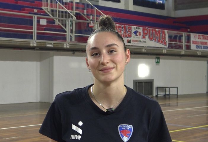 La schiacciatrice del Mondovì Volley Francesca Bosso