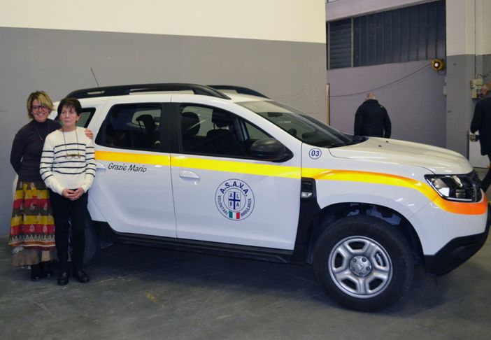 Il veicolo consegnato alla memoria di Mario Aimasso