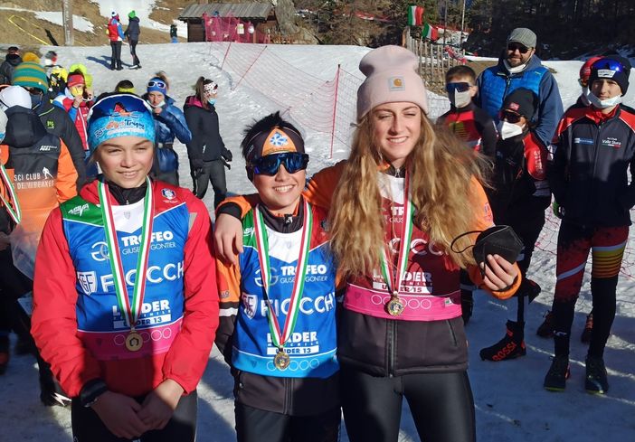 Biathlon, Campionati italiani aria compressa: Matilde Giordano, Lucia Brocchiero e Nicola Giordano d'oro a Bionaz