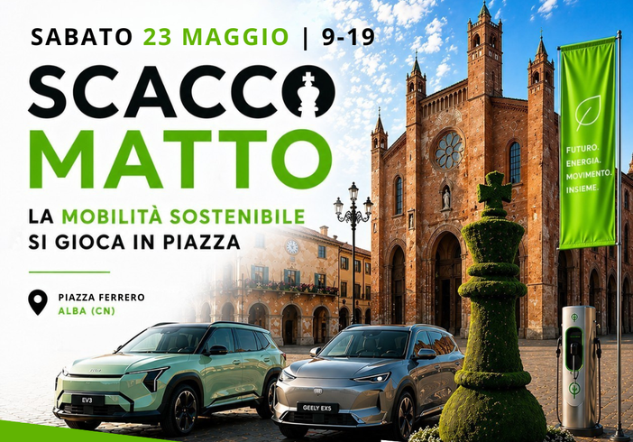 SCACCO MATTO: la mobilità sostenibile arriva in piazza ad Alba il 23 maggio SCACCO MATTO: la mobilità sostenibile arriva in piazza ad Alba il 23 maggio