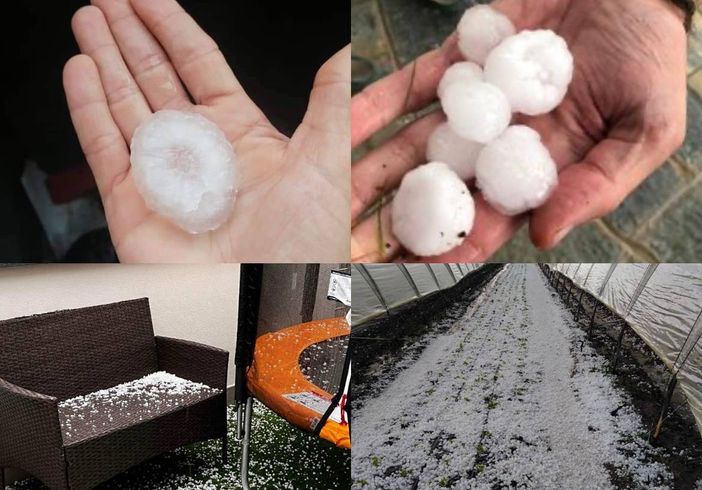 Il maltempo investe la Granda: intense grandinate ieri sera nelle zone di Savigliano, Saluzzo e Bra