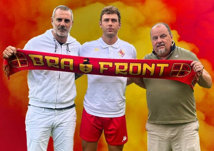 Eros De Santis con il DT Stefano Sorrentino e il DS Ettore Menicucci Eros De Santis con il DT Stefano Sorrentino e il DS Ettore Menicucci