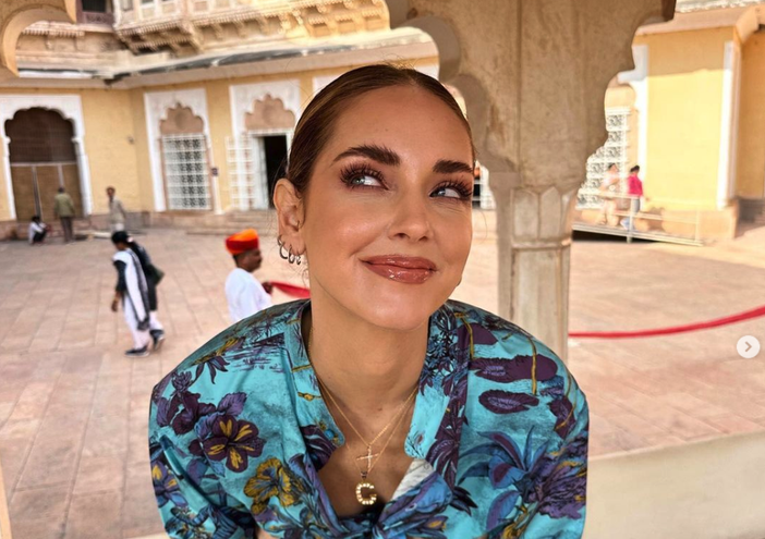 Chiara Ferragni in uno scatto pubblicato sulla sua popolarissima pagina Instagram