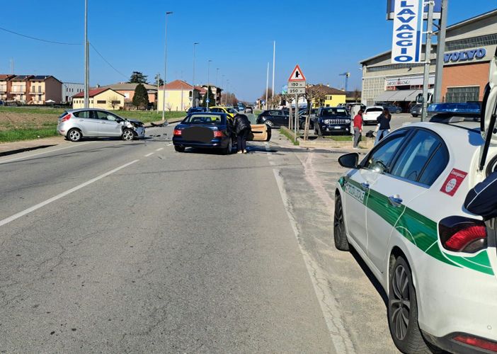 La scena dell'incidente (Facebook)