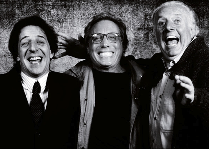 Gaber, Jannacci e Fo in uno dei tanti celebri scatti del fotografo albese d'adozione