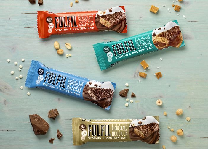 Le barrette prodotte da Fulfil Nutrition