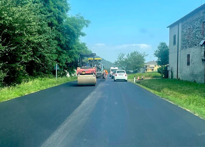 I lavori in corso ad opera della Provincia