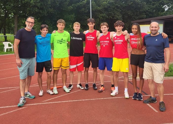 Atletica Mondovì Acqua S. Bernardo ai Campionati Italiani Allievi con 4 individualisti e 2 staffette
