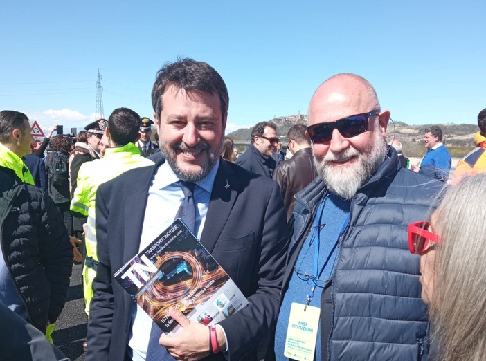 Fabrizio Civallero col ministro Salvini