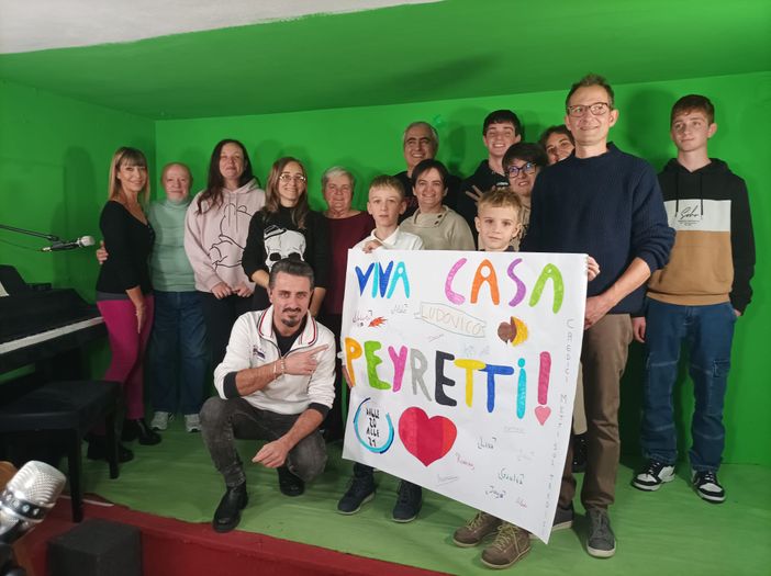 La delegazione del Fan Club con Peyretti