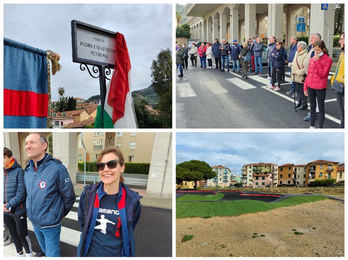 Imperia, circuito di pump track e parco di Castelvecchio dedicati a padre Chiaffredo Peyrona. Assessore Gandolfo: “Figura importantissima (foto e video)