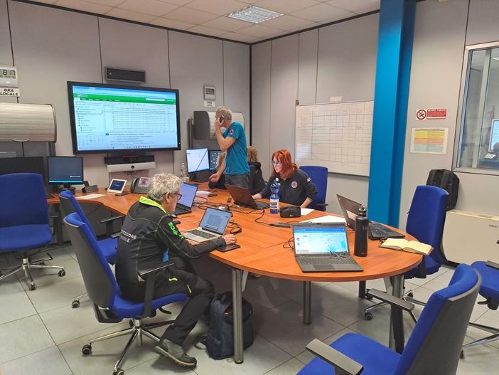 La Sala operativa della Protezione civile della Regione continua a monitorare con attenzione la situazione del maltempo previsto sul Piemonte