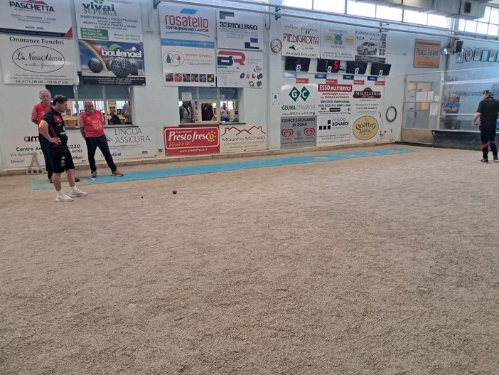 Nella foto una fase di gioco della sfida di Serie A tra Auxilium Saluzzo e Vita Nova Nella foto una fase di gioco della sfida di Serie A tra Auxilium Saluzzo e Vita Nova