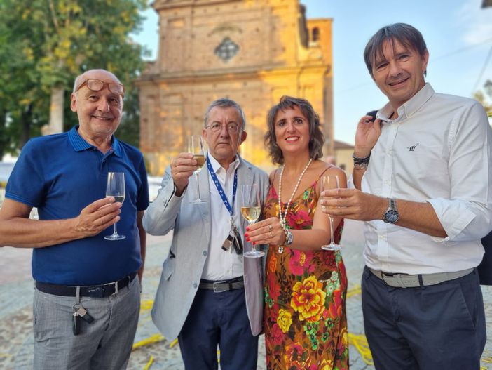 Il presidente della giuria Gian Mario Ricciardi con Beppe Rovera, Giorgio Giglioli e Silvia Gullino
