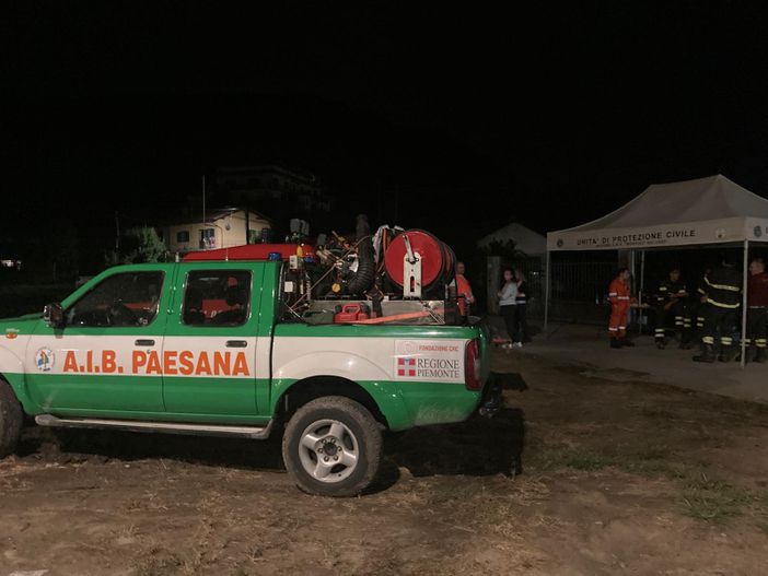 Il presidio notturno di Aib e Vigili del Fuoco