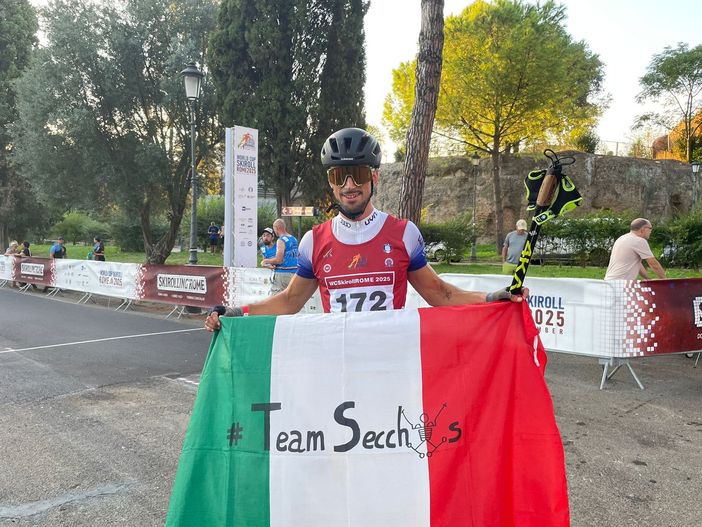 Becchis nella sprint di Roma - credits immagini di Fondo Italia