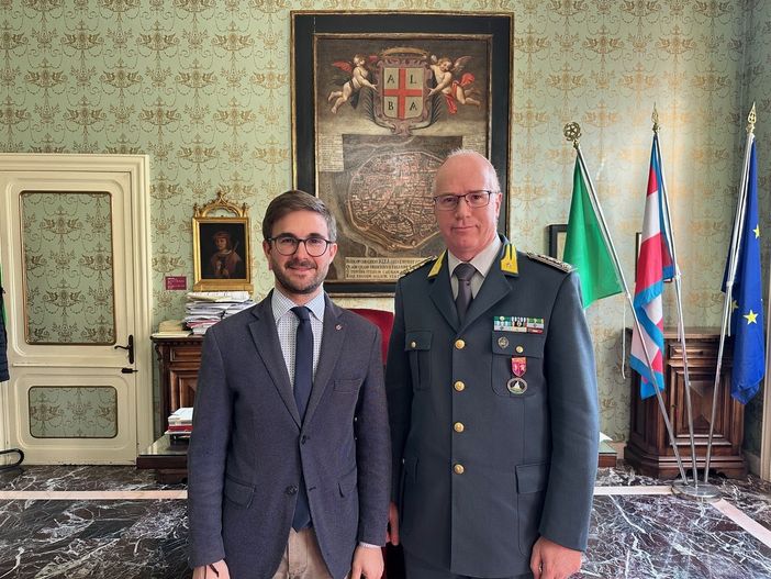 Il sindaco Gatto con il colonnello Alba