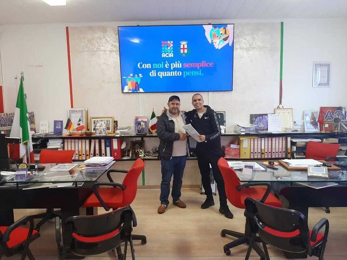 Il  presidente dell'Acia Elbounadi Abdelkhalek, impegnato attuvamente per inclusione, supporto e cittadinanza attiva