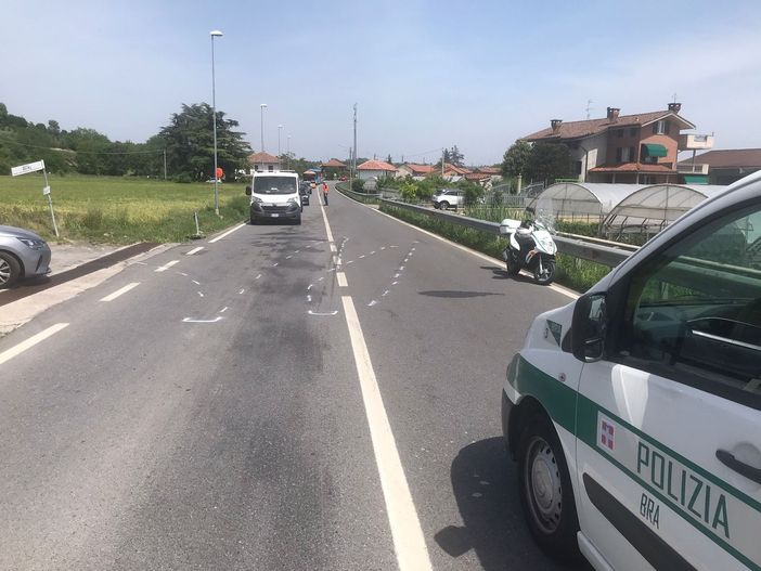 Incidente sulla Statale 231 ai piedi di Bra. Strada chiusa al traffico per oltre un’ora