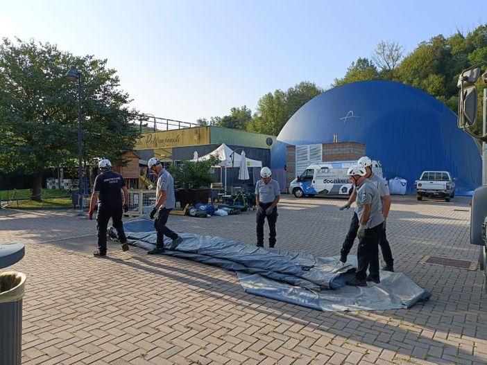 Da Canale a Dogliani la Protezione Civile si esercita nella prevenzione. "Ricordiamo il  trentennale dell'alluvione"