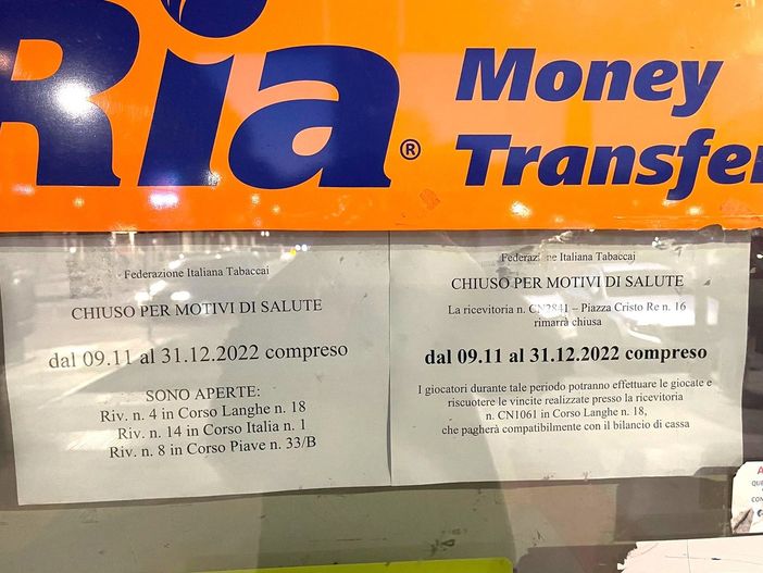 La ricevitoria tabaccheria di piazza Cristo Re, chiusa dallo scorso 11 novembre