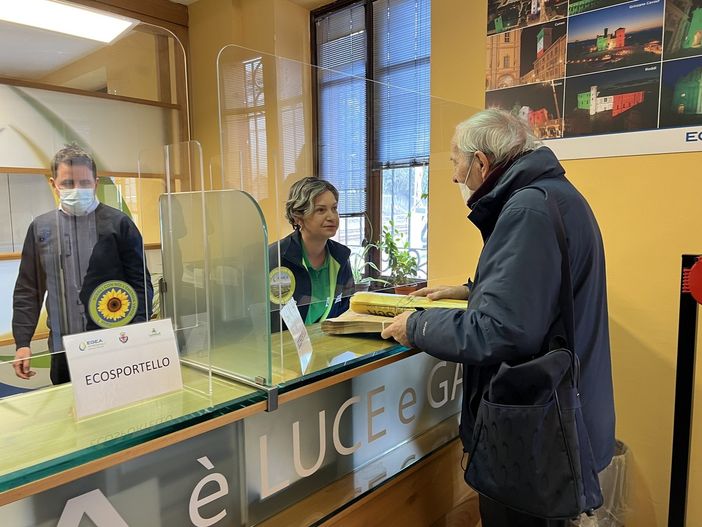 L'ecosportello è aperto da marzo scorso