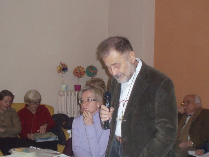 Il Prof. Antonio Scommegna tra i relatori della serata