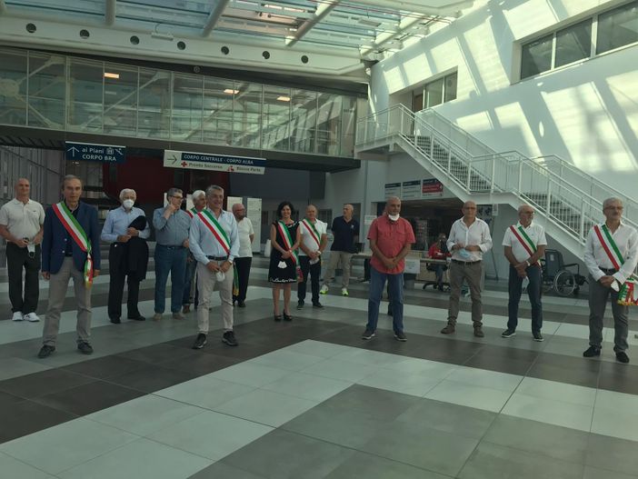 Ospedale di Verduno, l'Assemblea dei sindaci dell'Asl in visita alla struttura