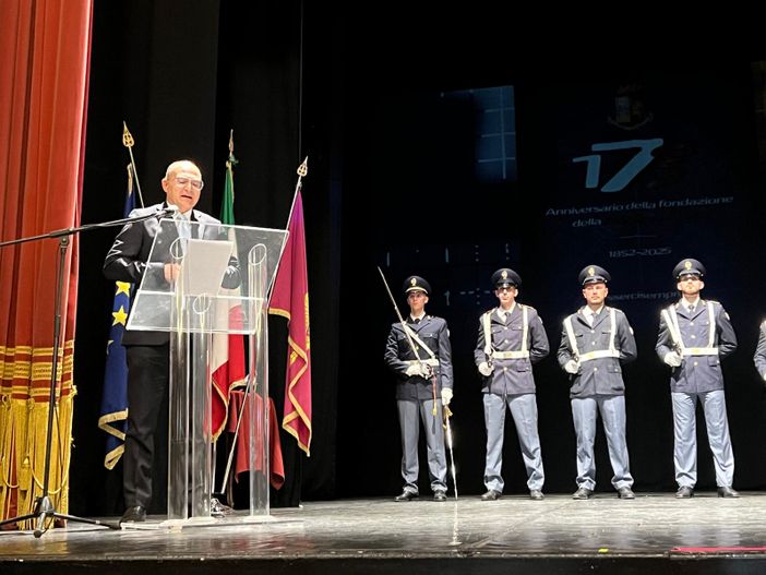 L'intervento del questore Carmine Rocco Grassi