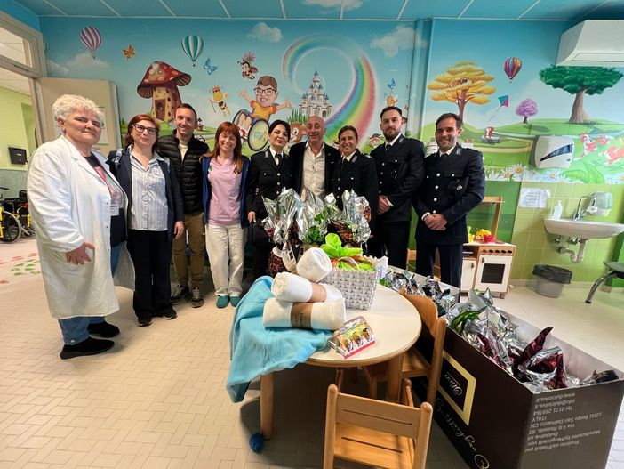 La solidarietà della Polizia penitenziaria del Cerialdo per i bambini dell'ospedale di Cuneo
