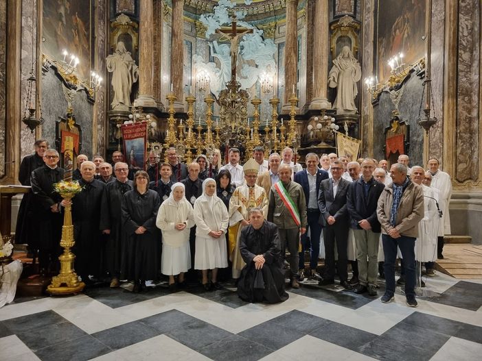 In foto la celebrazione in onore del Cottolengo, a Bra