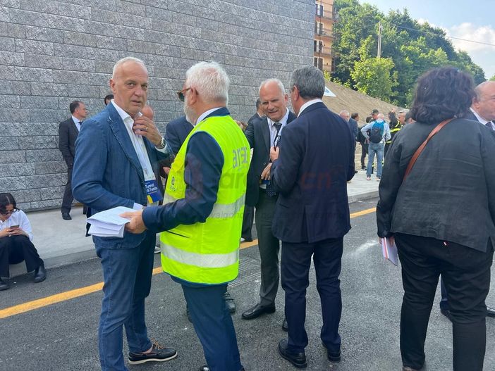 Il senatore Bergesio all'inaugurazione del Tenda Bis