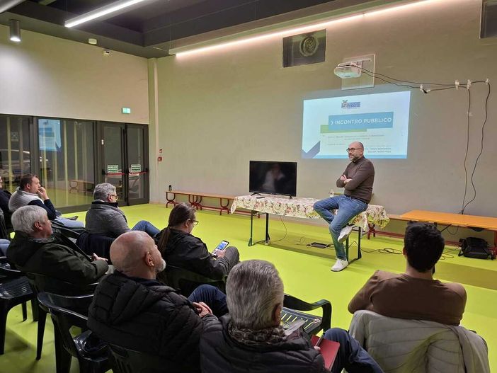Un momento dell'incontro di ieri sera