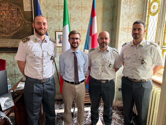 Alba, il sindaco Alberto Gatto ha incontrato il Comando della Guardia di Finanza di Bra