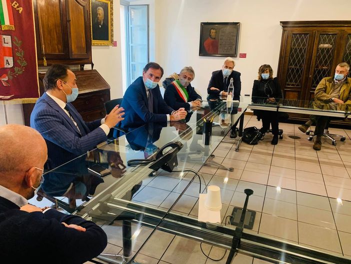 Il ministro Boccia in Municipio ad Alba