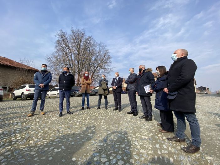 La visita di Cirio a Staffarda di Revello