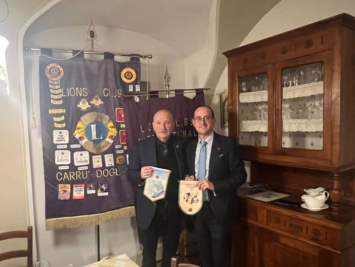 Da sinistra il governatore Oscar Bielli e, a destra, il presidente Giancarlo Quaglia