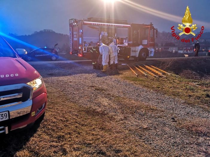 I soccorritori sul luogo del tragico incidente