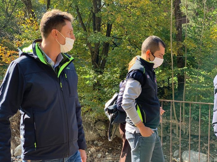 Il consigliere regionale Paolo Demarchi con l'assessore regionale Marco Gabusi