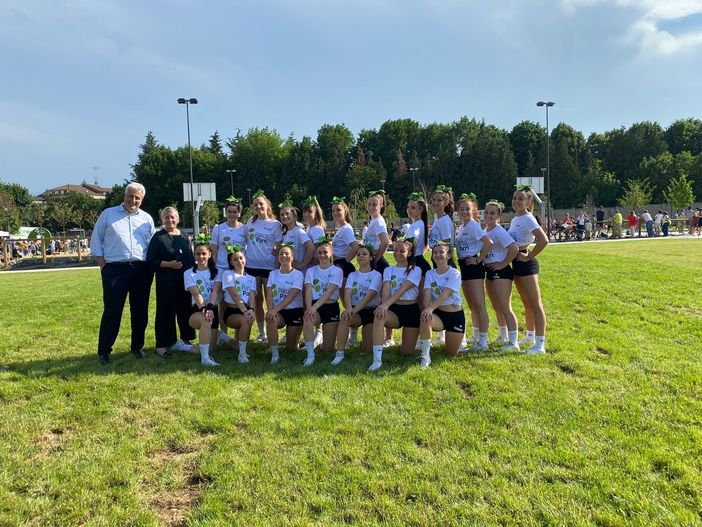 Il gruppo delle TCN all'inaugurazione del Parco Parri